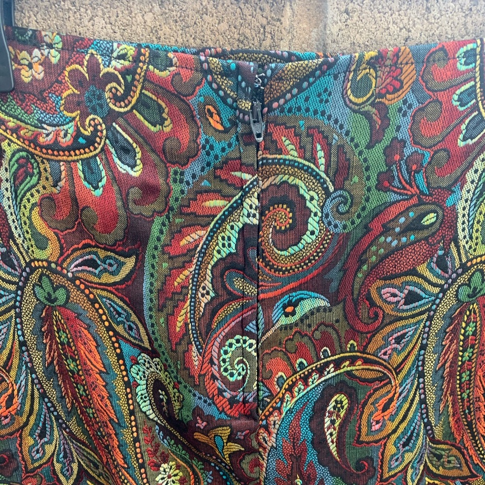 90s Express Woven Paisley Pencil Skirt Size M